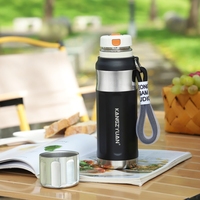 Cadeau d'affaires Bouteille isotherme à double paroi réutilisable en acier inoxydable avec infuseur à thé