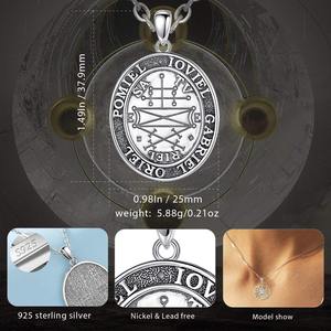 Merryshine Vintage 925 plata esterlina Gabriel Oriel Buen Dios Espíritu fantasma cazadores colgante collar - Product Image 6