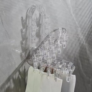 Đa-Clip Hộ Gia Đình Máy Sấy Quần Áo Móc Nhựa Cho Vớ Khô Gấp Phòng Tắm Giá Hút Cup Chức Năng Cho Túi Công Cụ - Product Image 6