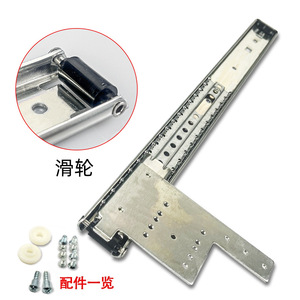 รางสไลด์ประตูแบบพกพาสำหรับตู้ซ่อนระบบสไลด์ประตูตู้ - Product Image 6
