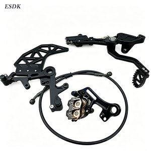 Ultra Bee Linker Doppel-Bremssattelhalter & Fußrasten Bremshalterung Motorradzubehör CNC-verstärkt für Extrem-Offroad-Fahrten - Product Image 3