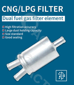 ตัวกรองเชื้อเพลิงแบบคู่ cng/lpg ได้รับการรับรอง ISO9001 10ไมครอน (ตัวกรองแก๊ส doble salida) สำหรับรถแท็กซี่/รถบัสระบบแก๊ส - Product Image 4