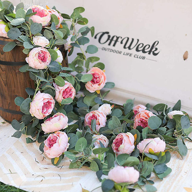 flowers garland for decoration wedding artificial