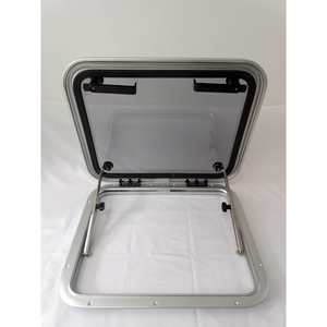 Fenêtre de ventilation de hublot en verre trempé en alliage d'aluminium rectangulaire pour yacht, bateau ou camping-car - Product Image 5