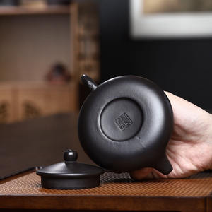 Venta caliente Yixing tetera de arcilla púrpura al por mayor mina cruda kongfu tetera Zisha Hu 190 Ml Xubian hu - Product Image 5