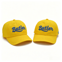 Casquette de baseball non structurée à 6 panneaux avec logo personnalisé, en sergé de coton, visière incurvée, broderie, pour le sport, toutes saisons, style Dad Hat