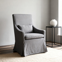 Chaises contemporaines sur mesure en tissu de lin pour l'extérieur, tables et chaises de restaurant, appartement, entrepôt, cave à vin