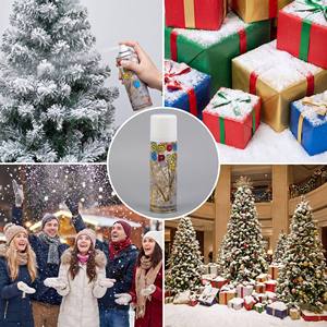 Spray de neige pour fête, 25% de neige blanche supplémentaire, longue durée, aérosol, pour Noël, mariage, anniversaire, fournitures de fête - Product Image 5