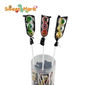 OEM fabricante de dulces Halal Monster Eye semáforo dulce piruleta palo de caramelo - Product Image 3