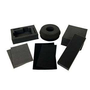 High Density Black PU Sponge Filler Packaging Lining Shock Resistance Flame Retardant Custom Made Protective Cushioning <b>Material</b> - Product Image 1