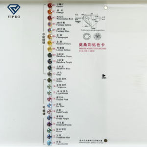 卸売 高品質 アッシャーカット メッキ フルマルチカラー モアサナイト ダイヤモンド GRA証明書付き モアサナイト ルースジェムストーン - Product Image 3