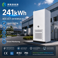 Système de stockage d'énergie à batterie LiFePO4 241 kWh, hors réseau, extérieur, tout-en-un, armoire de refroidissement liquide, micro-réseau d'appoint pour usine