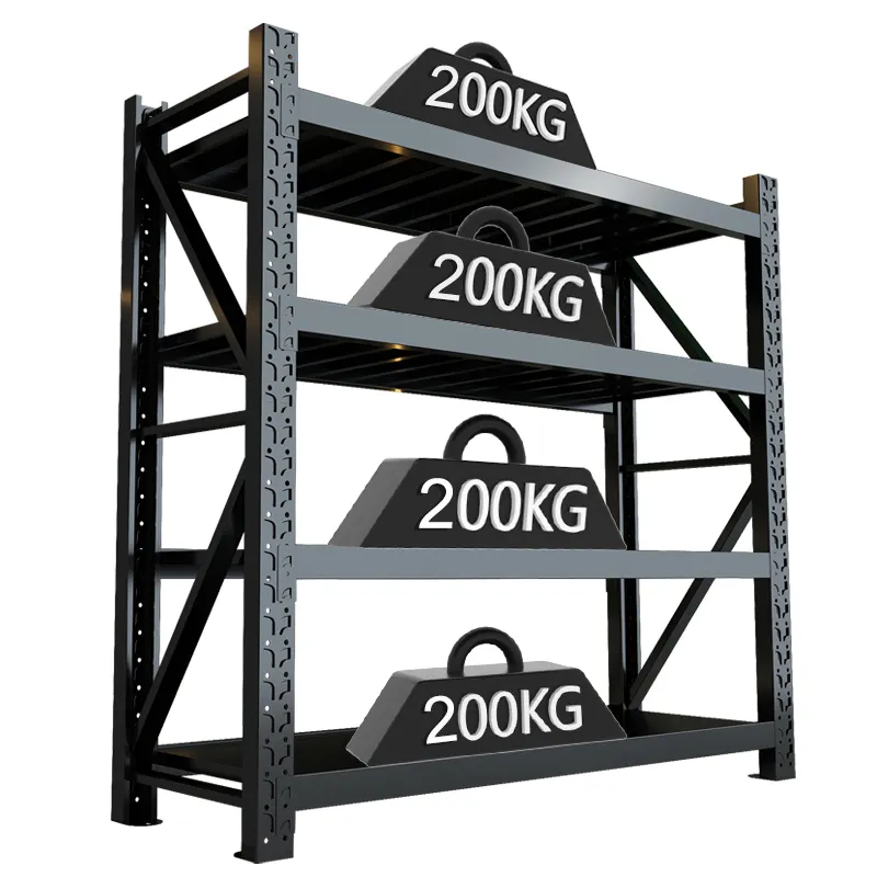 Morgie steel racks com Prateleiras Utilitárias Ajustáveis 3 Tie Heavy duty shelving rack para armazenamento industrial