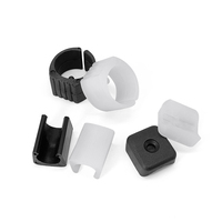 Couvre-pieds en forme de U pour chaise, housse de protection antidérapante à clipser pour pieds de chaise de bureau