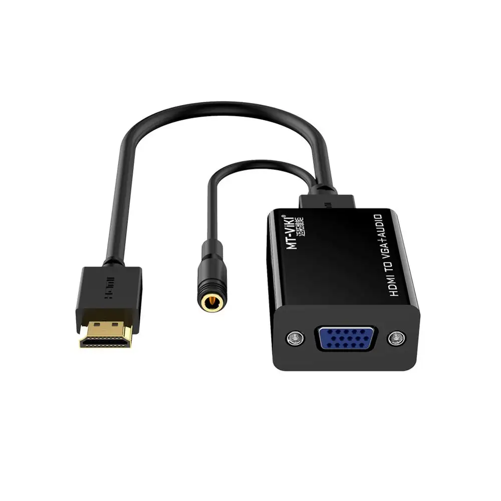 Best sale HDMI to VGA Adapter with 3.5mm Jack Audio 1080P HDMI to VGA converter