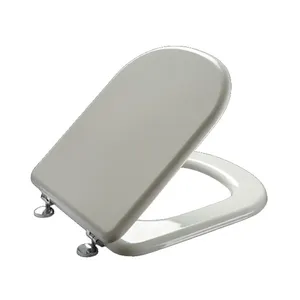 Заменные части чехла для сидения SANIPRO, удлиненная Антибактериальная Бесшумная Регулируемая круглая крышка сиденья для унитаза в ванной