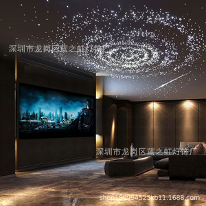 Starry Sky Ceiling <b>LED</b> Fiber Optic <b>Lights</b> 0.8mm European <b>Plug</b> 220V Home Theater Living Room Bedroom Decor - Product Image 1