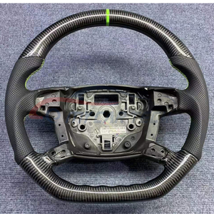 Volante de Fibra de Carbono con Palanca de Cambios de Cuero y LED RPM para Ford Focus <span class=keywords><strong>Kuga</strong></span> <span class=keywords><strong>ST</strong></span> Transit Mondeo Fusion de Estilo Antiguo - Product Image 5