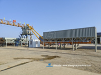 Planta Mezcladora de Concreto Estacionaria RMC de 35m3 por Hora, HZS35, con Silo de Cemento de 100T, Precio de Fábrica