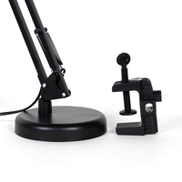 Lampe de table en fer de style américain, pince traditionnelle, douille pour ampoule E27, lampe de travail en métal, lampe de bureau classique pour étude