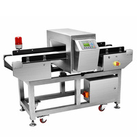 Potente detector de metales para alimentos, cinta transportadora para alimentos congelados, caja de regalo, máquina detectora de metales