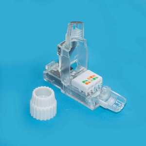 Connecteurs RJ45 Cat6 Cat7 Cat8 sans outil, coupleurs à contacts plaqués or pour connexions de câbles <span class=keywords><strong>Ethernet</strong></span> haute vitesse - Product Image 4