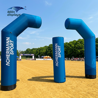 Arche de départ gonflable pliable avec logo personnalisé pour événements sportifs
