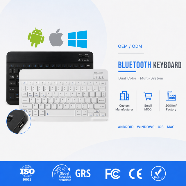 Wholesale Mini USB Wireless Keyboard with Backlight Rechargeable for iPad IOS Android for Windows Tablet PC