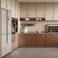 Meubles de cuisine modulaires modernes avec un grand espace de rangement, meubles écologiques pour la maison