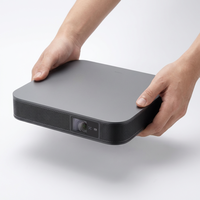 Mini projecteur de poche 4K ultra compact, mise au point automatique, rechargeable USB-C, Android 13, laser, extérieur, 5000 lumens, courte portée, 2G Beamer