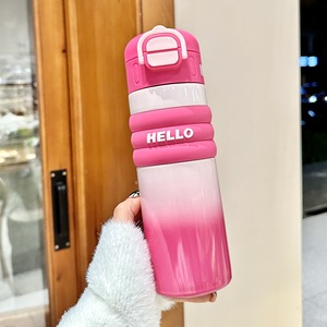 Botella de Agua Doble MAIMA para Deportes al Aire Libre, Regreso a Clases, Nueva Botella de Agua Térmica de Acero Inoxidable con Degradado Bonito - Product Image 3