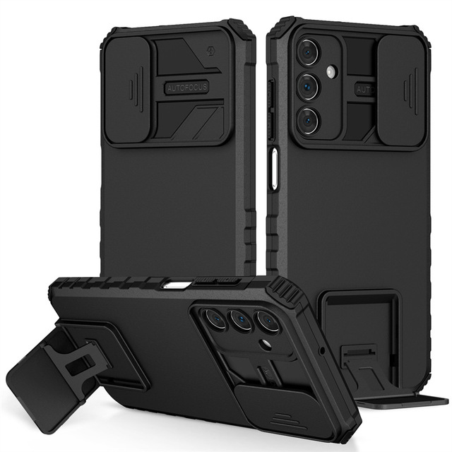 For Samsung Galaxy A56 A36 A55 A35 A54 A51 A31 A13 A15 A32 A52 A72 A42 Case Slide Camera Lens Protect Kickstand Armor Back  Case