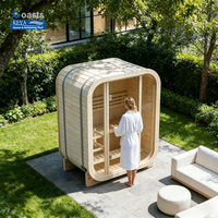 Nouvelle conception de sauna familial pour 1 personne, petit sauna d'intérieur avec chauffage électrique 3 kW, saunas d'extérieur