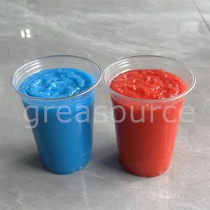 สมูทตี้ฤดูร้อน 500 มล. สีแดงน้ำเงิน แบบจำลองเครื่องดื่มชายหาด สำหรับจัดแสดง ถ่ายภาพ ชานมไข่มุกพลาสติก เครื่องดื่มเย็น - Product Image 4