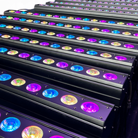 Barre lumineuse linéaire murale LED RGBWA+UV 4 en 1/5 en 1/6 en 1 pour intérieur, 18 pièces, avec effet de poursuite arc-en-ciel pour les spectacles de club, les événements et les scènes