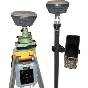 ชุดอุปกรณ์ EFIX F7 GNSS RTK แบบฐานและแบบเคลื่อนที่ 824CH ดีไซน์ขนาดพกพา ไม่ต้องปรับเทียบ IMU 60 °   ชุดอุปกรณ์สำรวจแบบทนทาน แบตเตอรี่ใช้งานได้ 12 ชั่วโมง พร้อมระบบ Tilt - Product Image 6