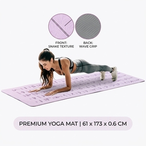 Tapete de Yoga Ecológico Antideslizante de PU, Tapete de Ejercicio Popular para Gimnasio, Tapetes de Goma con Logotipo Personalizado y Diseño - Product Image 2