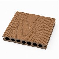 Planches de terrasse en WPC massif haute résistance, modernes, à clipser, pour extérieur, sols composites robustes pour les zones publiques et commerciales
