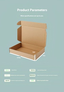 Hộp vận chuyển sóng giấy độc đáo in ấn tùy chỉnh, hộp quà tặng tùy chỉnh, hộp thư bằng bìa cứng in logo - Product Image 2