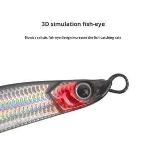 Leurre de pêche flottant à longue portée, <span class=keywords><strong>jig</strong></span> en plaque de fer, appât artificiel dur multi-lances, type crayon, avec hameçons - Product Image 4