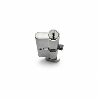 Cylindre de serrure de porte de sécurité en laiton de 65 mm, à coupe centrale, avec 3 clés, anti-effraction, pour hôtels et commerces