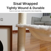 Arbre à chat en bois massif, tour multi-niveaux avec poteau à gratter en sisal pour chats d'intérieur, vente en gros OEM