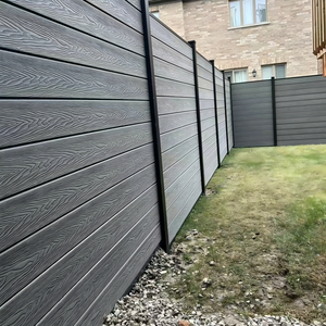 Clôture <span class=keywords><strong>en</strong></span> composite <span class=keywords><strong>bois</strong></span>-plastique (WPC) imperméable, anti-UV, pour l'extérieur, type <span class=keywords><strong>nature</strong></span>, panneau de clôture WPC, ensemble de revêtement - Product Image 3