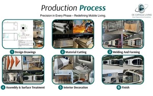 Maison conteneur Maison préfabriquée de qualité supérieure Maison capsule spatiale démontée ou assemblée Petites maisons mobiles pour hôtel - Product Image 5