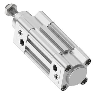 Cilindro Neumático Estándar ISO15552 de la Serie DSBC, Cilindro de Aire de Doble Acción con Amortiguador Autoajustable - Product Image 2