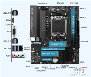 B650M B PRO AM5マザーボード-サポートRyzen 5/7 7000/8000/9000シリーズ、デュアル<span class=keywords><strong>DDR5</strong></span> EXPO、M.2 NVMe、Wi-Fiデスクトップゲーム - Product Image 2