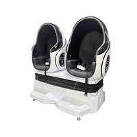 Chaise double Egg la plus populaire pour diverses expériences VR Hall Arcade Consoles de jeu à pièces avec 1 an de garantie Fabriqué en métal