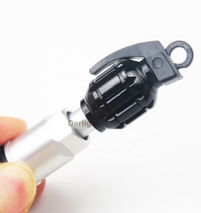 Tapas de Válvula de Neumático de Aluminio Estilo <span class=keywords><strong>Granada</strong></span>, Resistentes, a Prueba de Aire, para Autos, SUV, Camionetas, Motocicletas y Bicicletas - Product Image 6