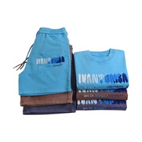 Vêtement Finch Ensemble de jogging d'été de haute qualité pour hommes Logo personnalisé Ensemble t-shirt et short brodés en chenille Survêtement pour hommes