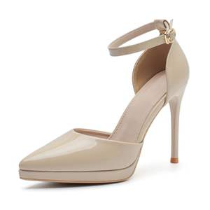 Lady <span class=keywords><strong>Stiletto</strong></span> Mujeres Tacones Altos Cuero Fiesta Oficina Boda Señora Vestido Zapatos - Product Image 3